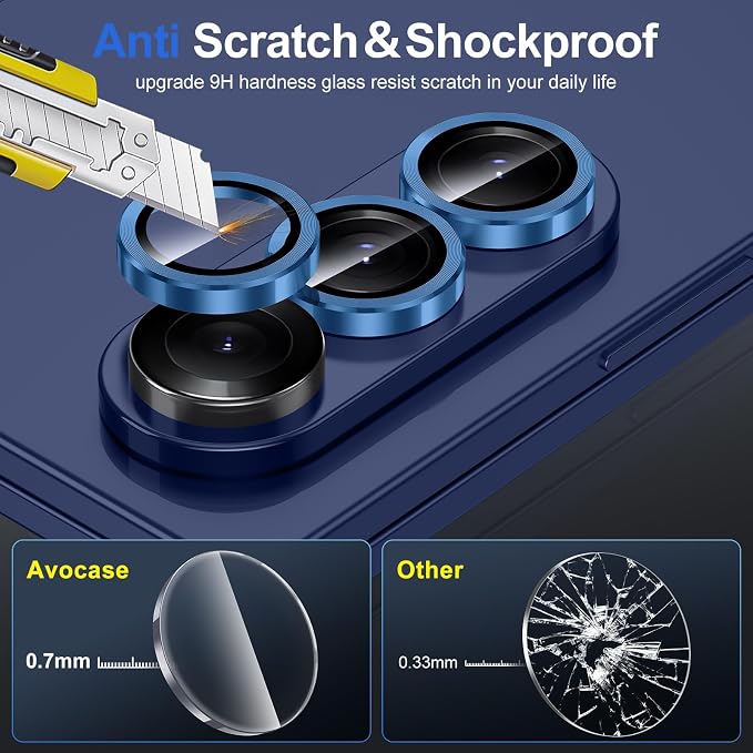 for Samsung Galaxy Z Fold 7 Camera Lens Protector, Individual Metal Ring - Image 3