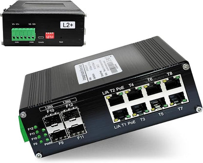 Industrial Managed 8-Port 10/100/1000Base-T PoE Switch by Xnyahitog