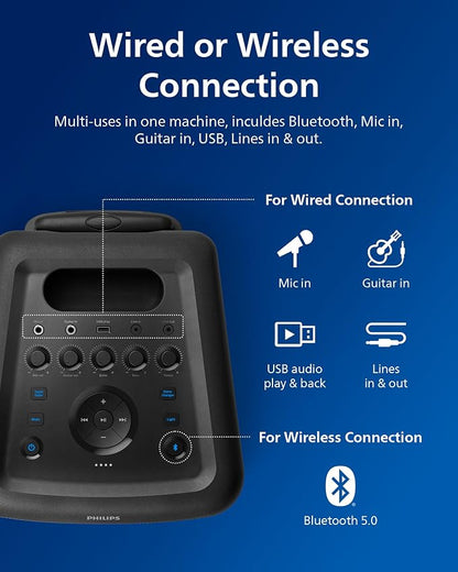 Philips X5206 bluetooth party speaker, portable - Image 7