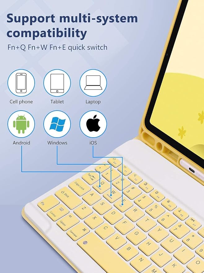 AnMengXinLing Keyboard Case for iPad mini 7th 2024/Mini 6th Generation - Image 5
