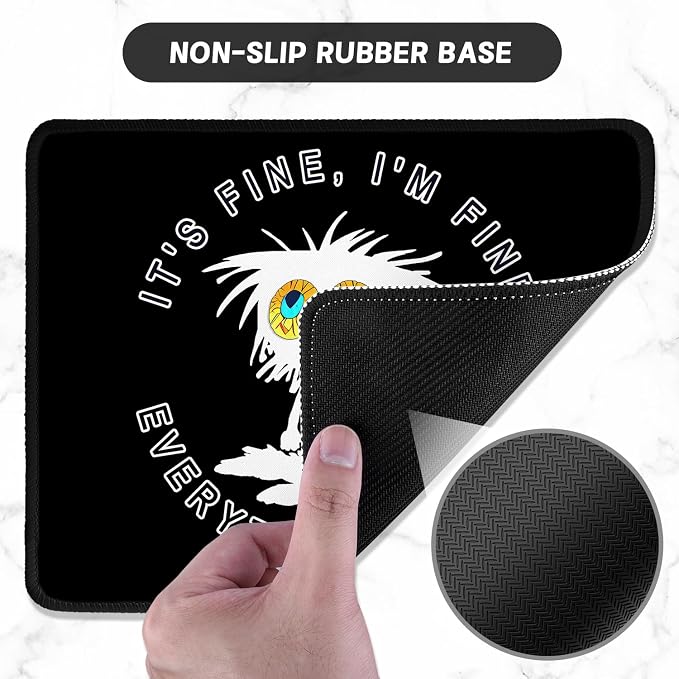 ITNRSIIET Mouse Pad with Stitched Edge Premium Textured Smooth Precise - Image 3