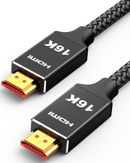Capshi 16K HDMI Cable 2.2 6.6ft, 96Gbps High Speed Cord by Capshi