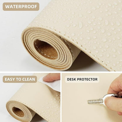 Leather Desk pad Protector, Large Desk mat - Image 5