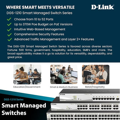 D-Link Systems 52-Port Gigabit Web Smart Switch including 4 Gigabit SFP Ports - Image 3