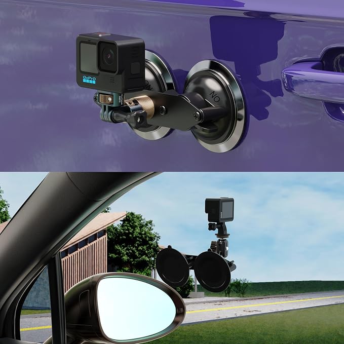 MINIFOCUS Dual Suction Cup Mount, Twist-Lock Dual Suction Cup Base - Image 7