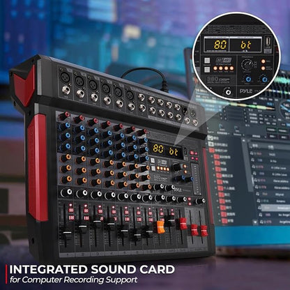 Pyle Professional DJ Audio Mixer Controller - Image 3