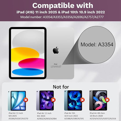 MoKo Touch Keyboard Case for iPad 11th Generation 11 inch 2025, iPad 10th - Image 2