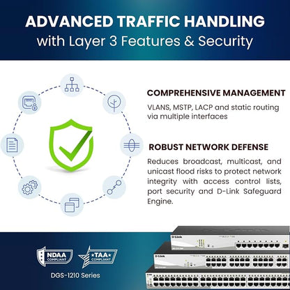 D-Link 10-Port Gigabit Smart Managed PoE+ Switch | 8 PoE+ Ports + 2 SFP Ports | - Image 12