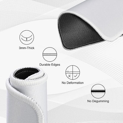 JIKIOU 3 Pack Mouse Pad with Stitched Edge, Comfortable Mouse Pads with - Image 4