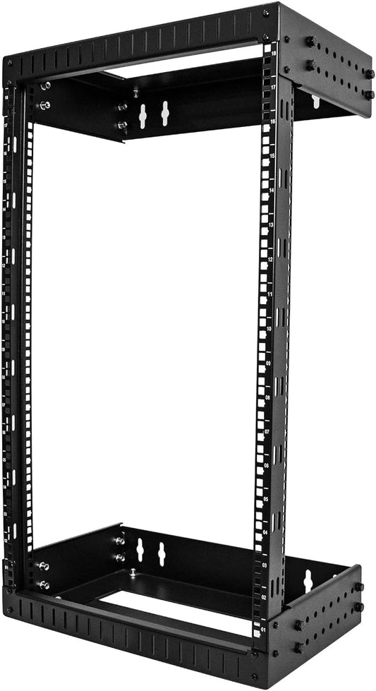 StarTech.com 2-Post 18U Heavy-Duty Wall Mount Network Rack, Wall Mount Data Rack by StarTech