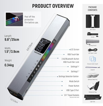 NEEWER RGB1 LED Tube Light Stick - Image 9
