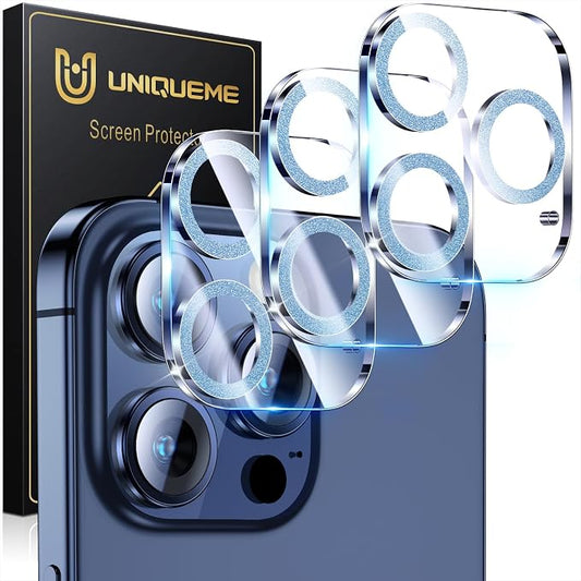 UniqueMe for 3 Pack iPhone 15 Pro/iPhone 15 Pro Max Camera Lens Protector by UniqueMe