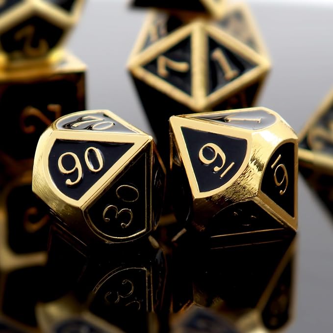 Haxtec DND Metal Dice Set D&D Dice Compatible - Image 3