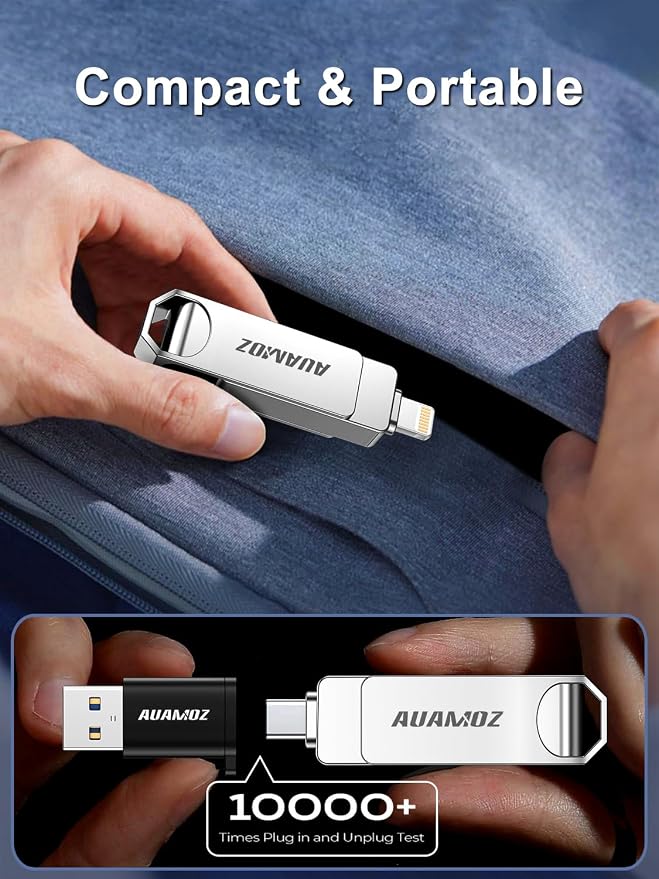 256GB Flash Drive Intended for iPhone, Memory Stick Storage Files Photos Videos - Image 8