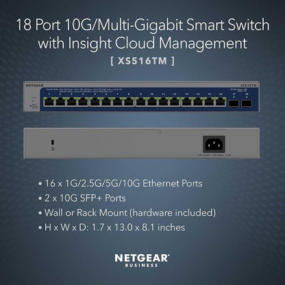 NETGEAR 18-Port 10G/Multi-Gigabit Ethernet Smart Switch - Image 2