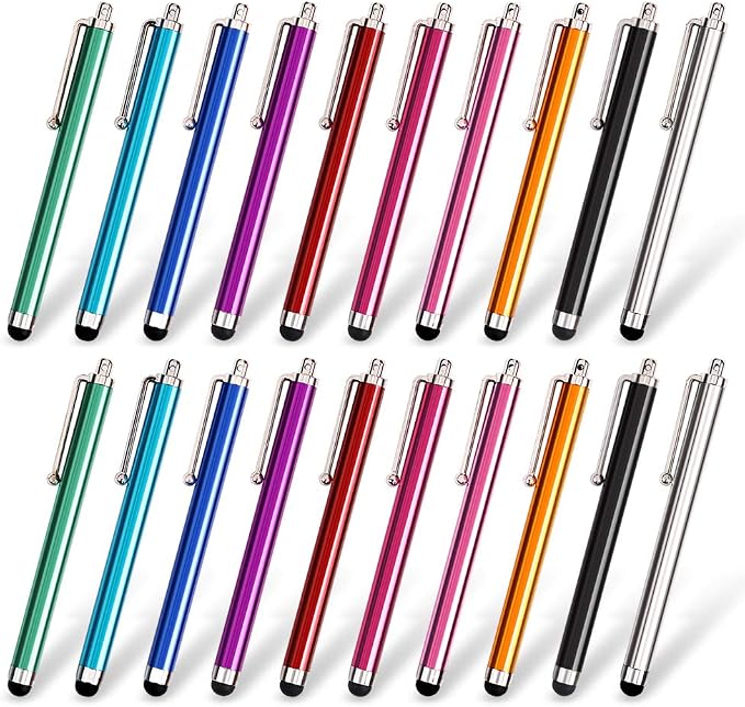 homEdge Stylus Set of 20 Pack, Universal Capacitive Touch Screen Stylus by homEdge