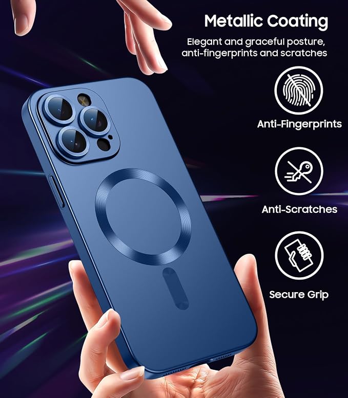 Magnetic for iPhone 15 Pro Max Case Slim Soft Silicone Bumper Shockproof - Image 5