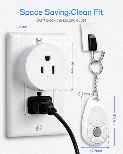 Remote Control Outlet, Wireless Light Switch, 500ft Range, No Wiring Needed - Image 5