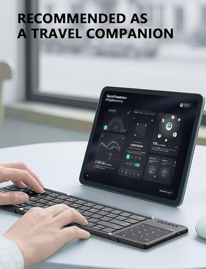 Nillkin Foldable Keyboard with Touchpad, Full Size Keys, Large Trackpad Small - Image 6