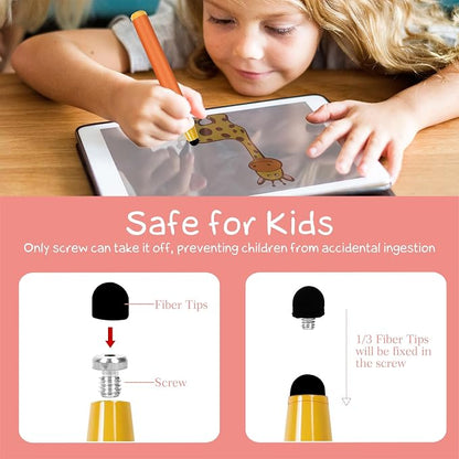 Kid-Friendly Stylus Pens for Touch Screens, Crayon Stylus Pen for iPhone Ipad - Image 4