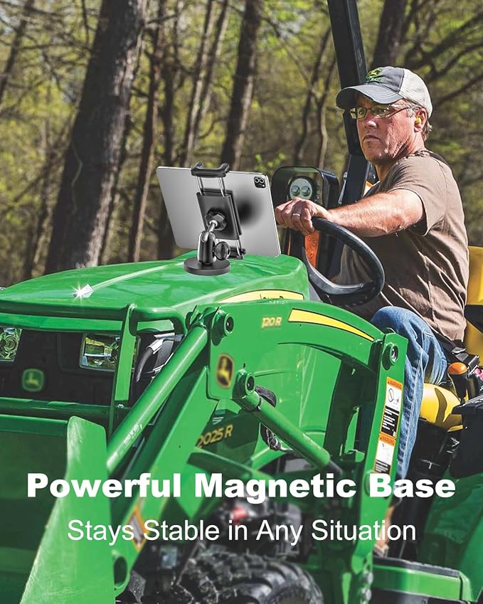 Metal iPad Magnetic Mount for Tractor/Golf - Image 2