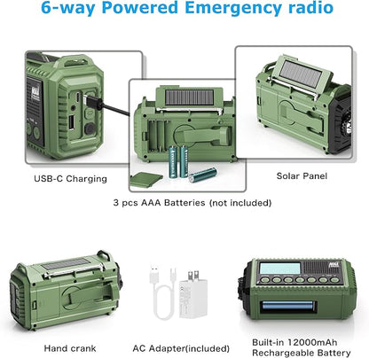 Eoxsmile NOAA Weather Radio 12000mAh - Image 4