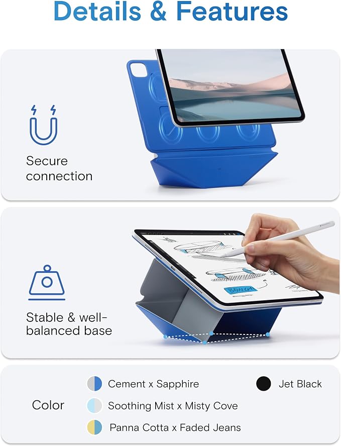 MOFT Dynamic Folio Case for iPad mini 7 A17 Pro, iPad mini 6, Silm Magnetic - Image 9