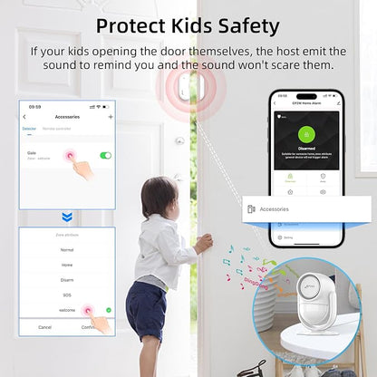 CPVAN Home Alarm System with PIR Motion Sensor, WiFi Wireless DIY Smart - Image 7