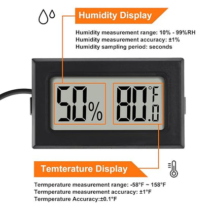 10Pcs Mini Digital Thermometer Hygrometer Gauge Indoor - Image 3