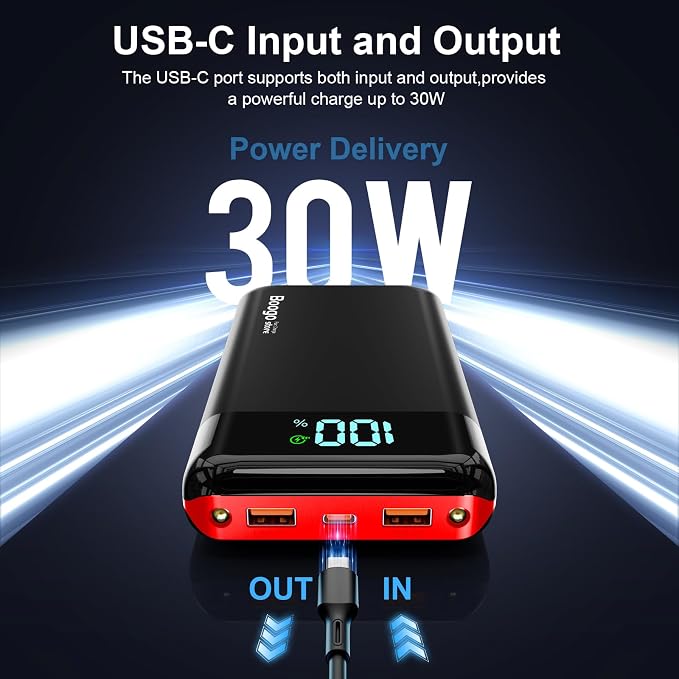 Portable Charger Power Bank 52800mAh Powerbank PD 30W and QC 4.0 Fast Charging - Image 2