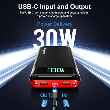 Portable Charger Power Bank 52800mAh Powerbank PD 30W and QC 4.0 Fast Charging - Image 2
