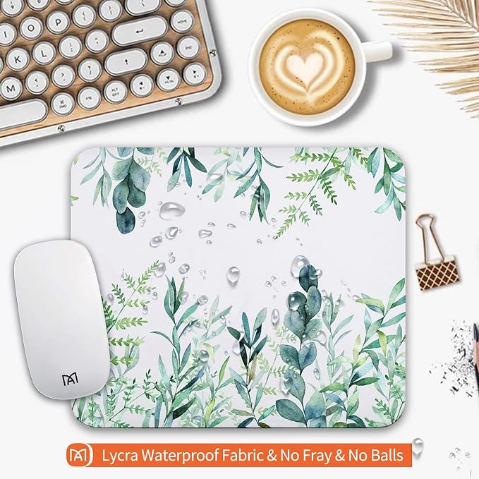 Square Mouse Pad Green Grass, Personalized Premium-Textured Custom Mouse Mat - Image 3