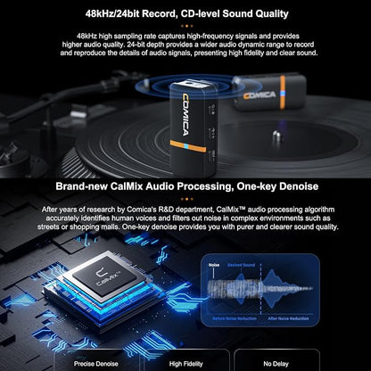 COMICA Vimo Q Four-Channel Mini Wireless Lavalier Microphone System - Image 4