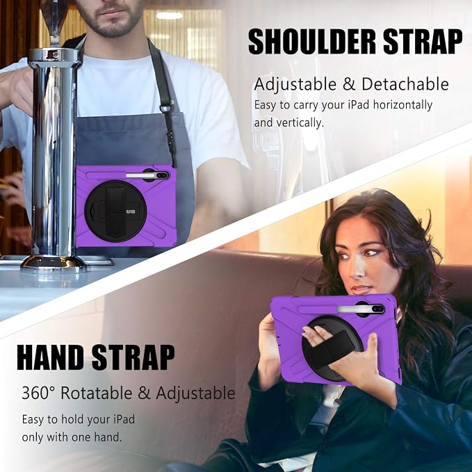 BRAECN Case for Galaxy Tab S6 10.5 2019, Hybrid Heavy Duty Shockproof Case - Image 4