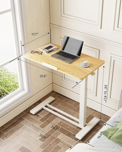 FLEXISPOT H7 PRO Mobile Standing Desk Adjustable Overbed Table Pneumatic - Image 4