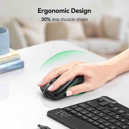 TECKNET Wireless Silent Mouse, Quiet Click, 2.4G Optical Cordless Mouse - Image 8
