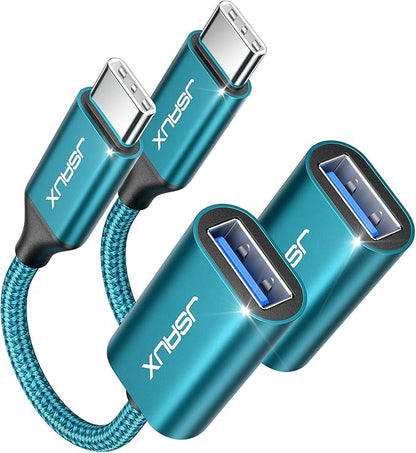 JSAUX USB C to USB 3.0 Adapter, Type C Male to USB Female OTG Cable Compatible by JSAUX