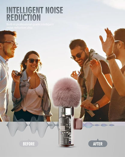 PQRQP 3 in 1 Wireless Lavalier Microphone - Image 5