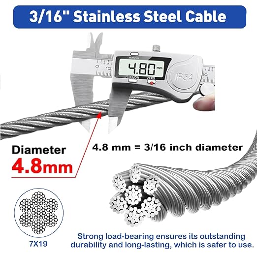 TooTaci 3/16 Wire Rope Kit - Image 5