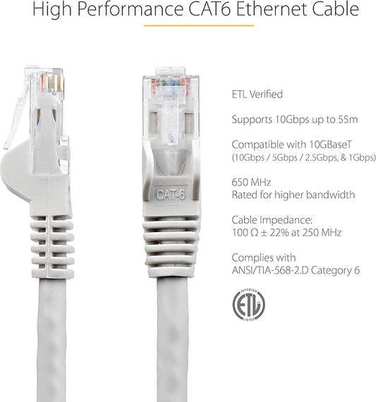 StarTech 5ft CAT6 Ethernet Cable - Image 2