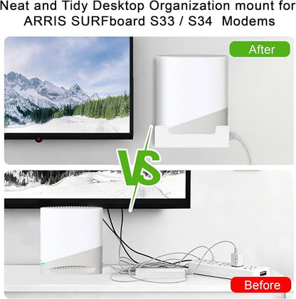Metal Wall Mount for Arris Surfboard S33/S34, Designed for Arris Surfboard - Image 5