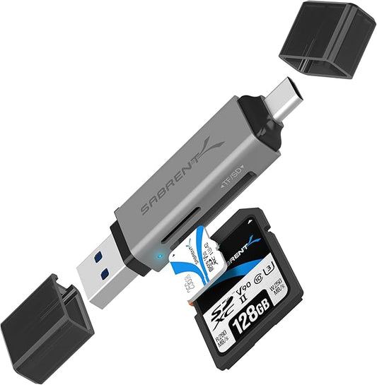 SABRENT SD Card Reader, High-Speed USB C to Micro SD Card Adapter, USB 3.0 OTG by SABRENT