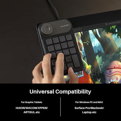 HUION Keydial Mini Bluetooth Programmable Keypad - Image 6