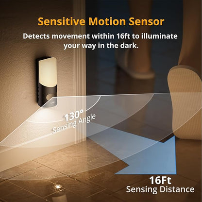 Lyridz Motion Sensor Wall Sconce, Up & Down Dual Beam Rechargeable Night Light - Image 3