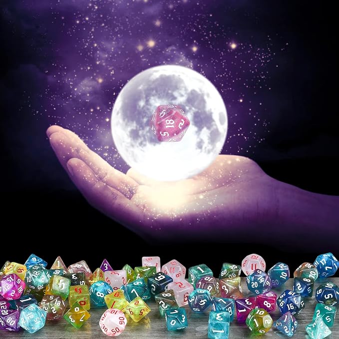DND Dice Set, Surhugvy 10 X 7 Polyhedral Dice Set - Image 7