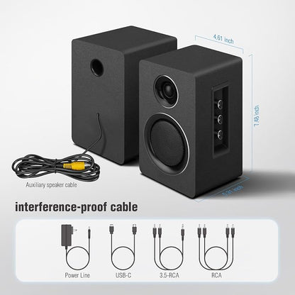 Computer Speakers for Desktop PC, Active Bookshelf Speaker - Image 7