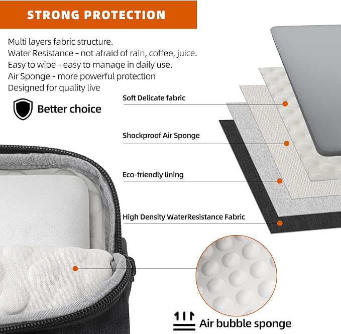 KINGSLONG 15.6 inch Laptop Shoulder Bag, Slim Shockproof Computer Sleeve - Image 7
