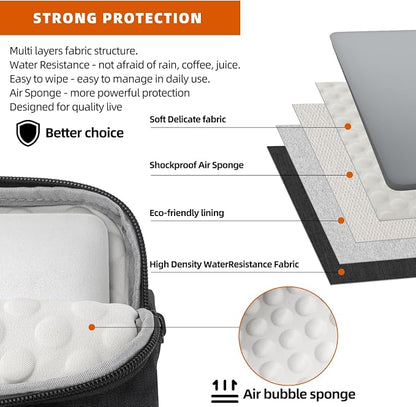 KINGSLONG 15.6 inch Laptop Shoulder Bag, Slim Shockproof Computer Sleeve - Image 7
