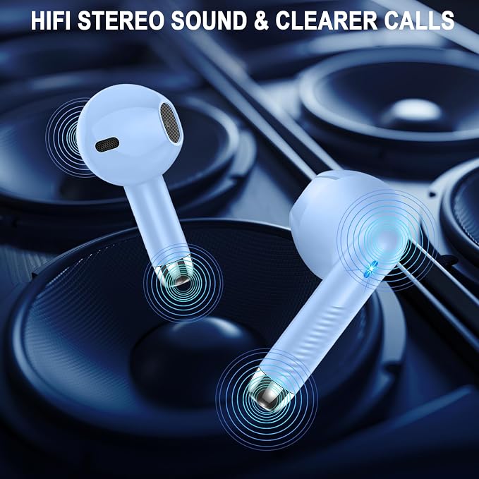Wireless Earbuds, 40H Playback Mini Case IP7 Waterproof Sports Earphones - Image 6