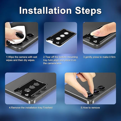 for Samsung Galaxy S24 Plus Camera Lens Protector, Individual Metal Ring - Image 6